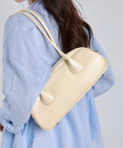 567fa497-ff2a-43c9-8c12-25b74c9f5950 Womens Minimalist Genuine Leather Underarm Bag