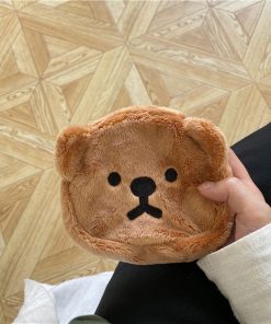 e1ed9682-038c-44b8-bcac-e00d5ae055b4 Warm Cute Plush Bear Mini Doll Coin Purse Storage Bag